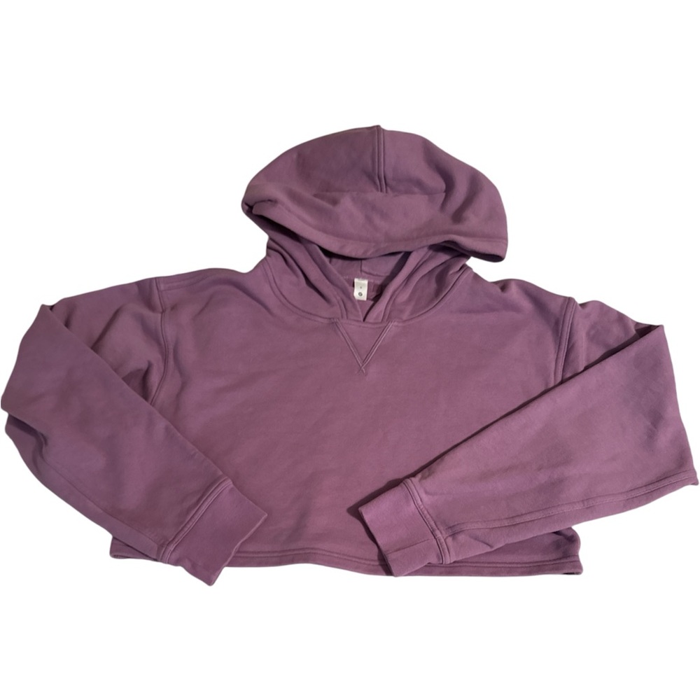 Lululemon All Yours cropped hoodie in wisteria
